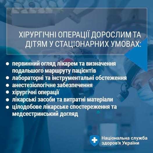 Безоплатні медичні послуги